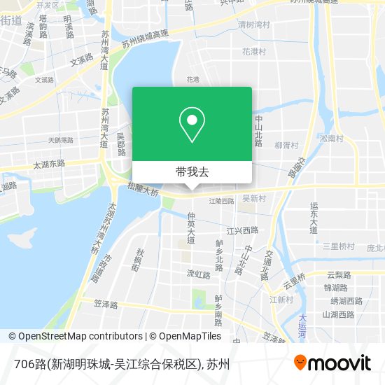 706路(新湖明珠城-吴江综合保税区)地图