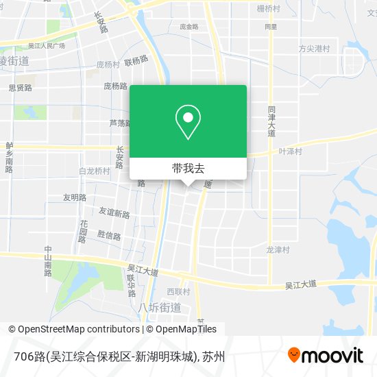 706路(吴江综合保税区-新湖明珠城)地图