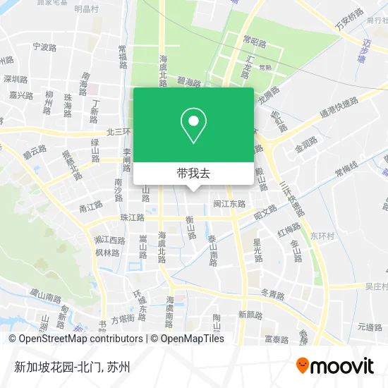 新加坡花园-北门地图