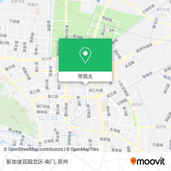 新加坡花园北区-南门地图