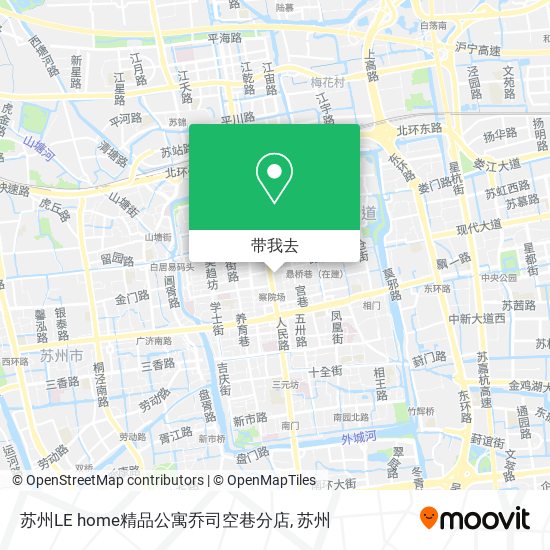 苏州LE home精品公寓乔司空巷分店地图