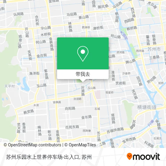 苏州乐园水上世界停车场-出入口地图