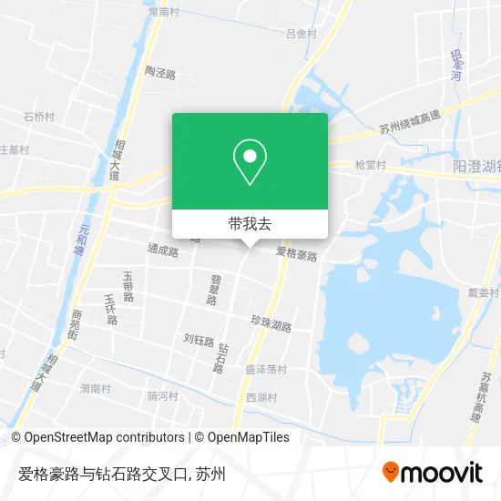 爱格豪路与钻石路交叉口地图