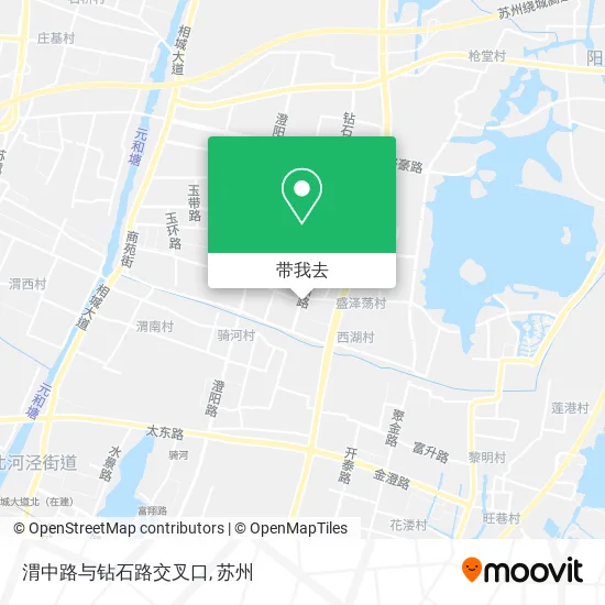 渭中路与钻石路交叉口地图