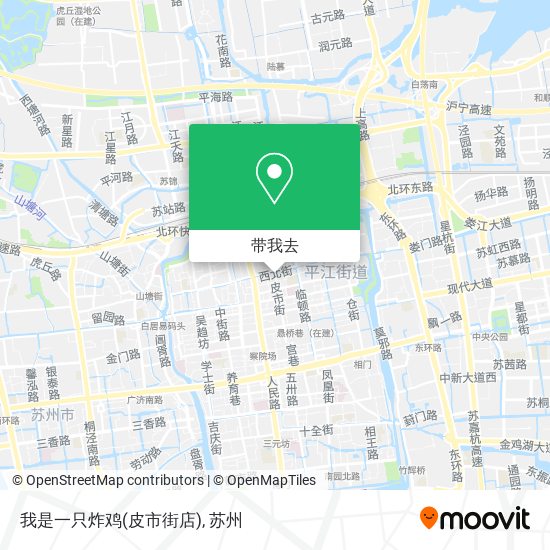 我是一只炸鸡(皮市街店)地图