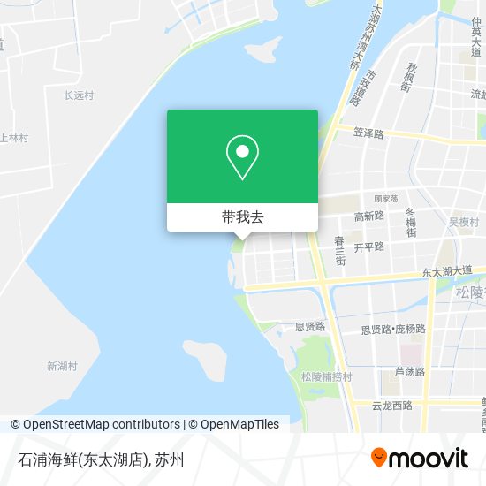 石浦海鲜(东太湖店)地图