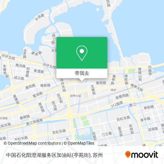 中国石化阳澄湖服务区加油站(亭苑街)地图