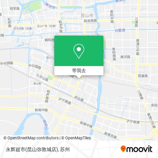 永辉超市(昆山弥敦城店)地图