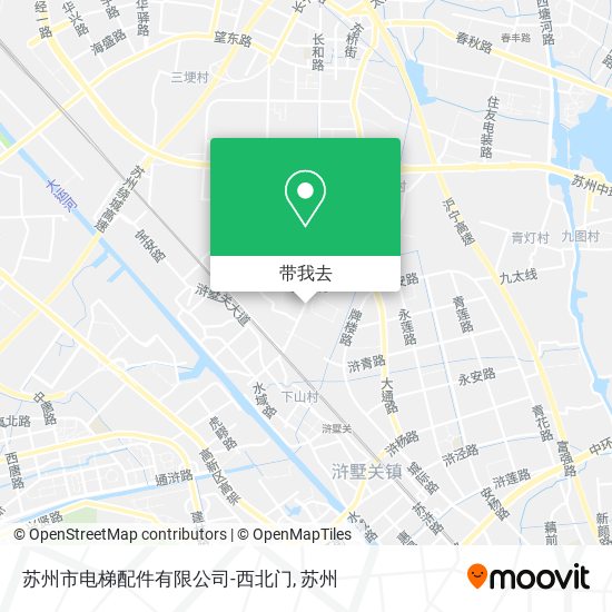 苏州市电梯配件有限公司-西北门地图