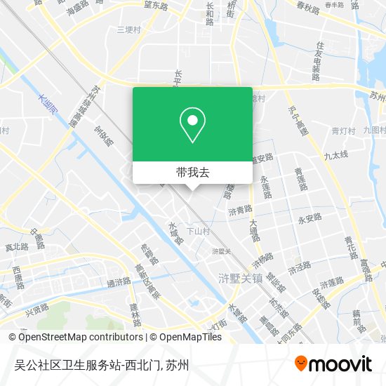 吴公社区卫生服务站-西北门地图