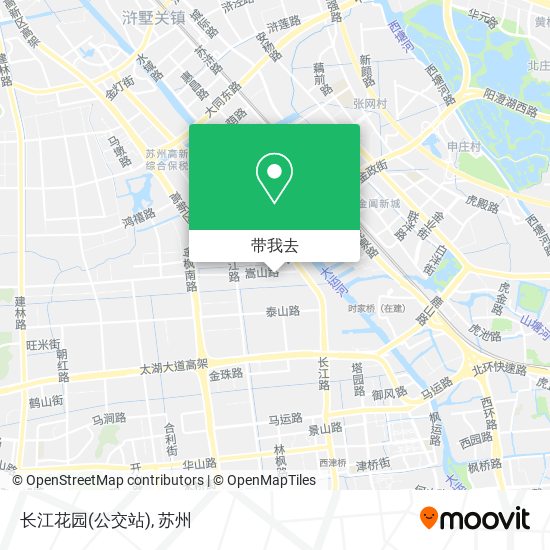 长江花园(公交站)地图