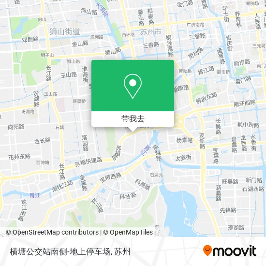 横塘公交站南侧-地上停车场地图