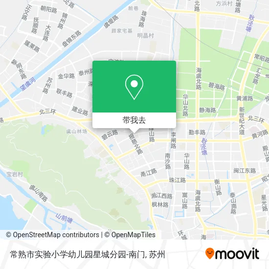 常熟市实验小学幼儿园星城分园-南门地图