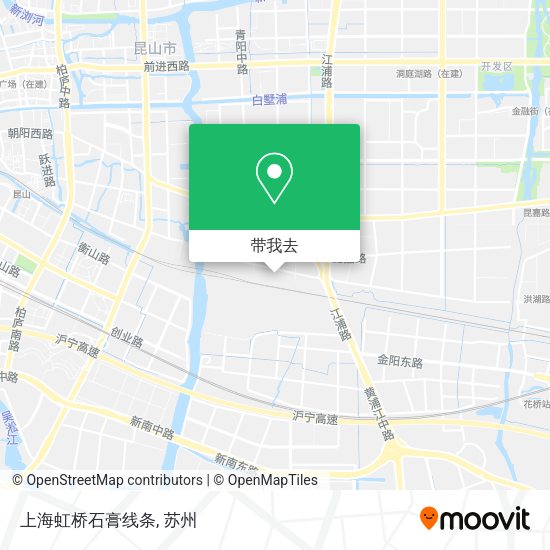 上海虹桥石膏线条地图
