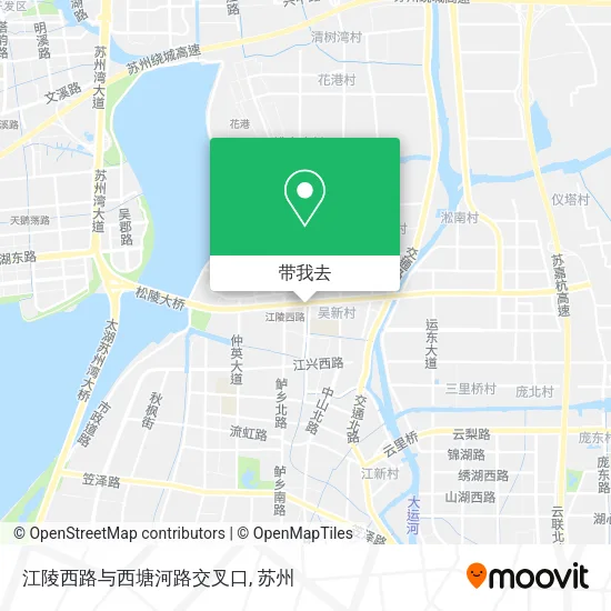 江陵西路与西塘河路交叉口地图
