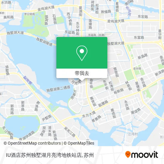 IU酒店苏州独墅湖月亮湾地铁站店地图