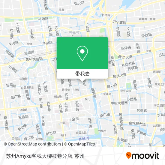 苏州Amyxu客栈大柳枝巷分店地图