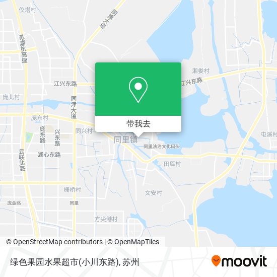 绿色果园水果超市(小川东路)地图