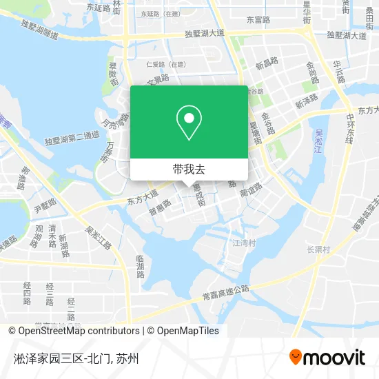 淞泽家园三区-北门地图