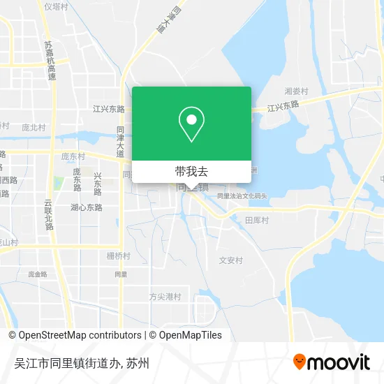 吴江市同里镇街道办地图