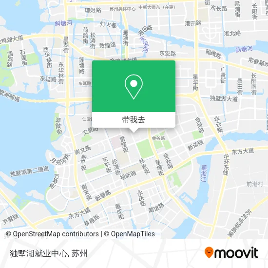 独墅湖就业中心地图