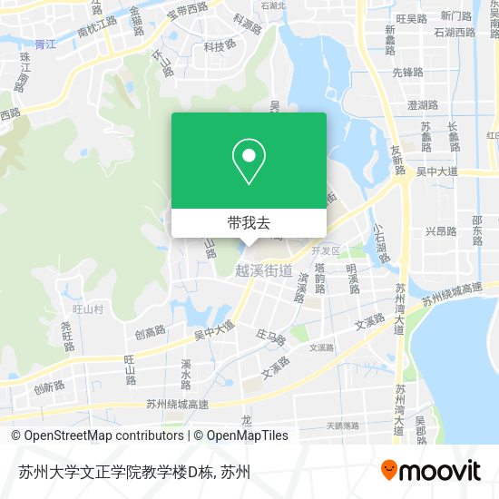 苏州大学文正学院教学楼D栋地图