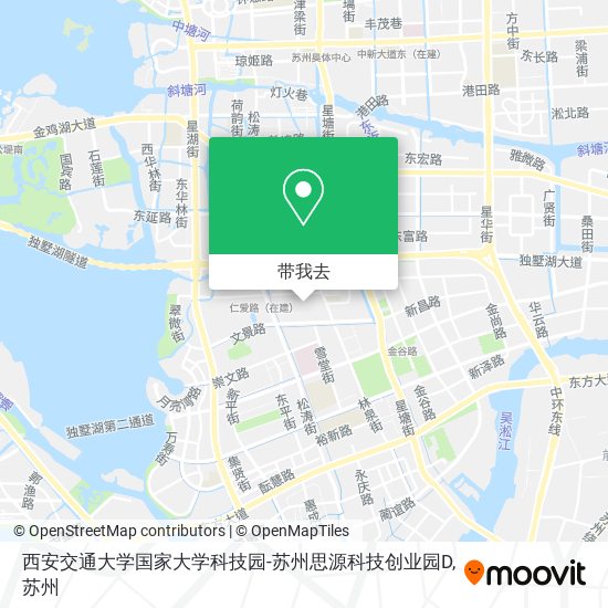 西安交通大学国家大学科技园-苏州思源科技创业园D地图