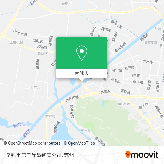 常熟市第二异型钢管公司地图