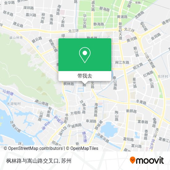 枫林路与嵩山路交叉口地图
