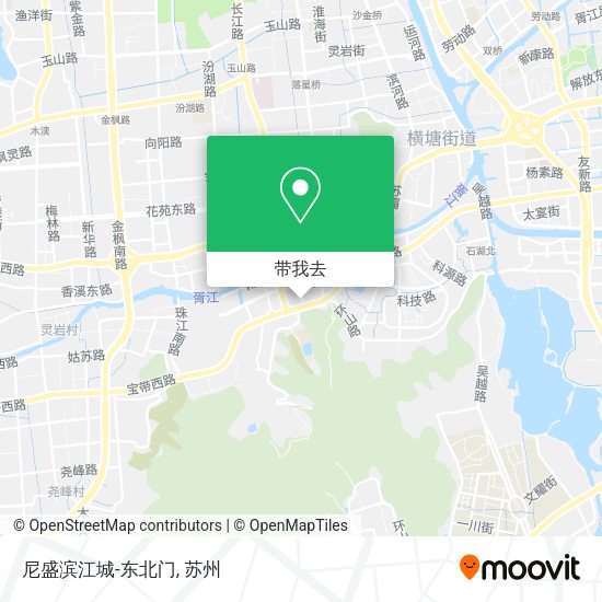 尼盛滨江城-东北门地图