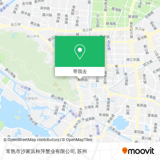 常熟市沙家浜秋萍蟹业有限公司地图
