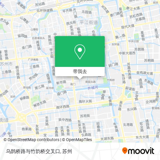 乌鹊桥路与竹韵桥交叉口地图