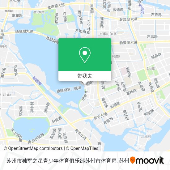 苏州市独墅之星青少年体育俱乐部苏州市体育局地图