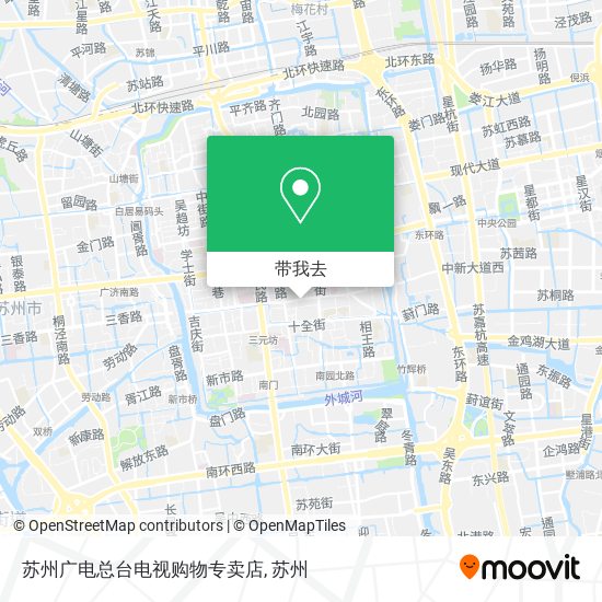 苏州广电总台电视购物专卖店地图