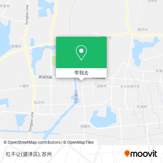 红不让(盛泽店)地图