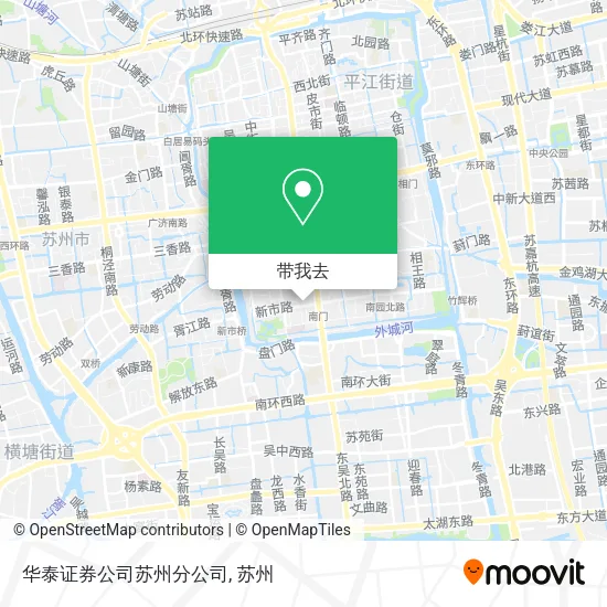 华泰证券公司苏州分公司地图