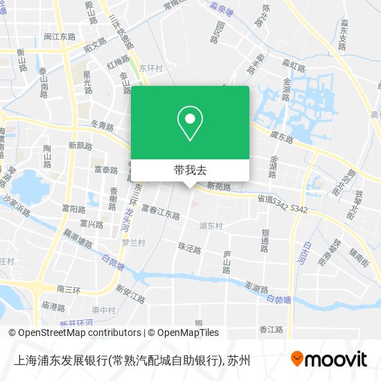 上海浦东发展银行(常熟汽配城自助银行)地图