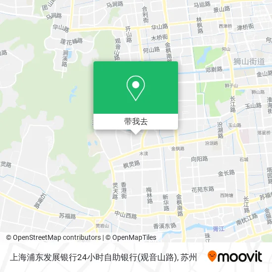 上海浦东发展银行24小时自助银行(观音山路)地图