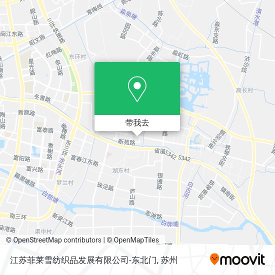 江苏菲莱雪纺织品发展有限公司-东北门地图