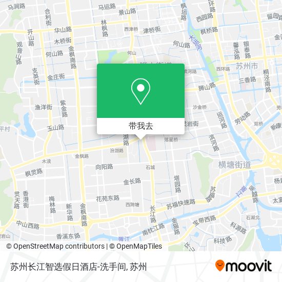 苏州长江智选假日酒店-洗手间地图