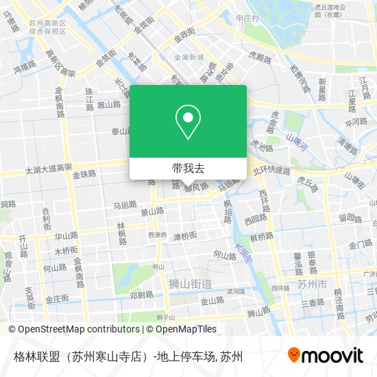 格林联盟（苏州寒山寺店）-地上停车场地图