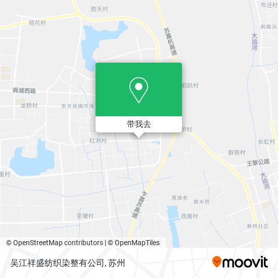 吴江祥盛纺织染整有公司地图
