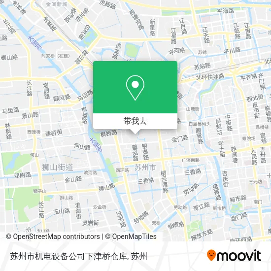 苏州市机电设备公司下津桥仓库地图