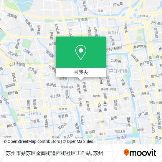 苏州市姑苏区金阊街道西街社区工作站地图