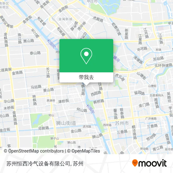 苏州恒西冷气设备有限公司地图