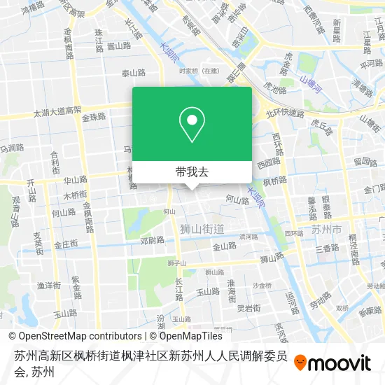 苏州高新区枫桥街道枫津社区新苏州人人民调解委员会地图