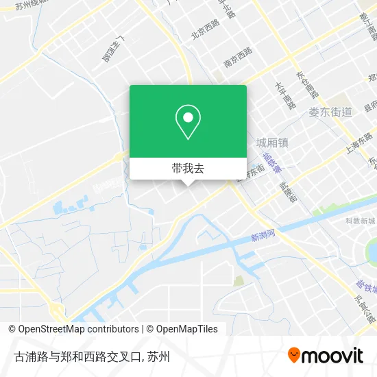 古浦路与郑和西路交叉口地图