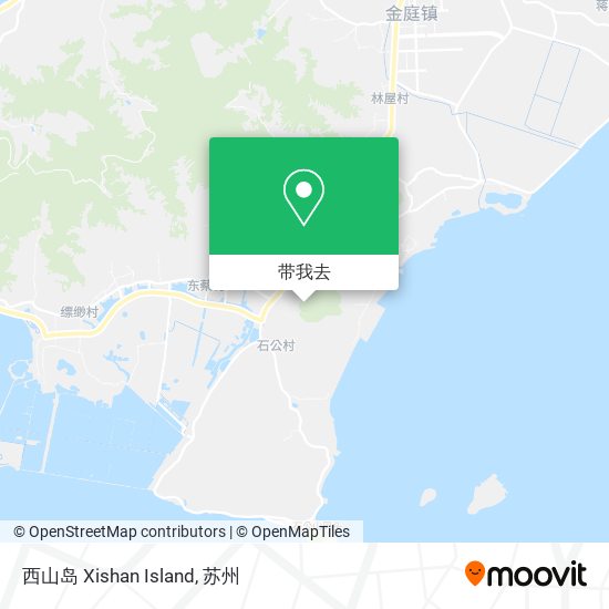 西山岛 Xishan Island地图