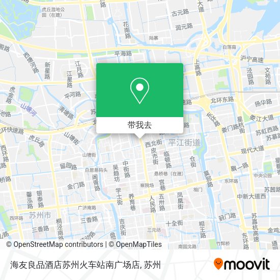 海友良品酒店苏州火车站南广场店地图