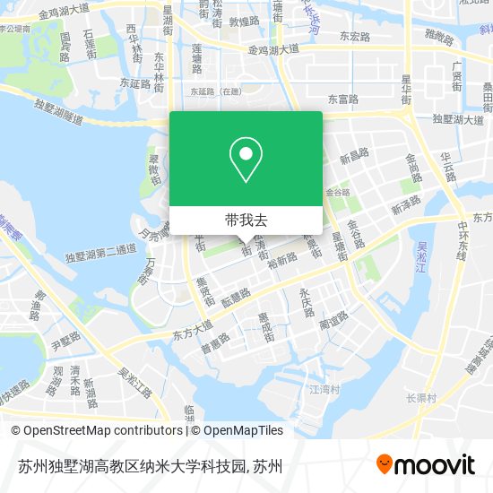 苏州独墅湖高教区纳米大学科技园地图